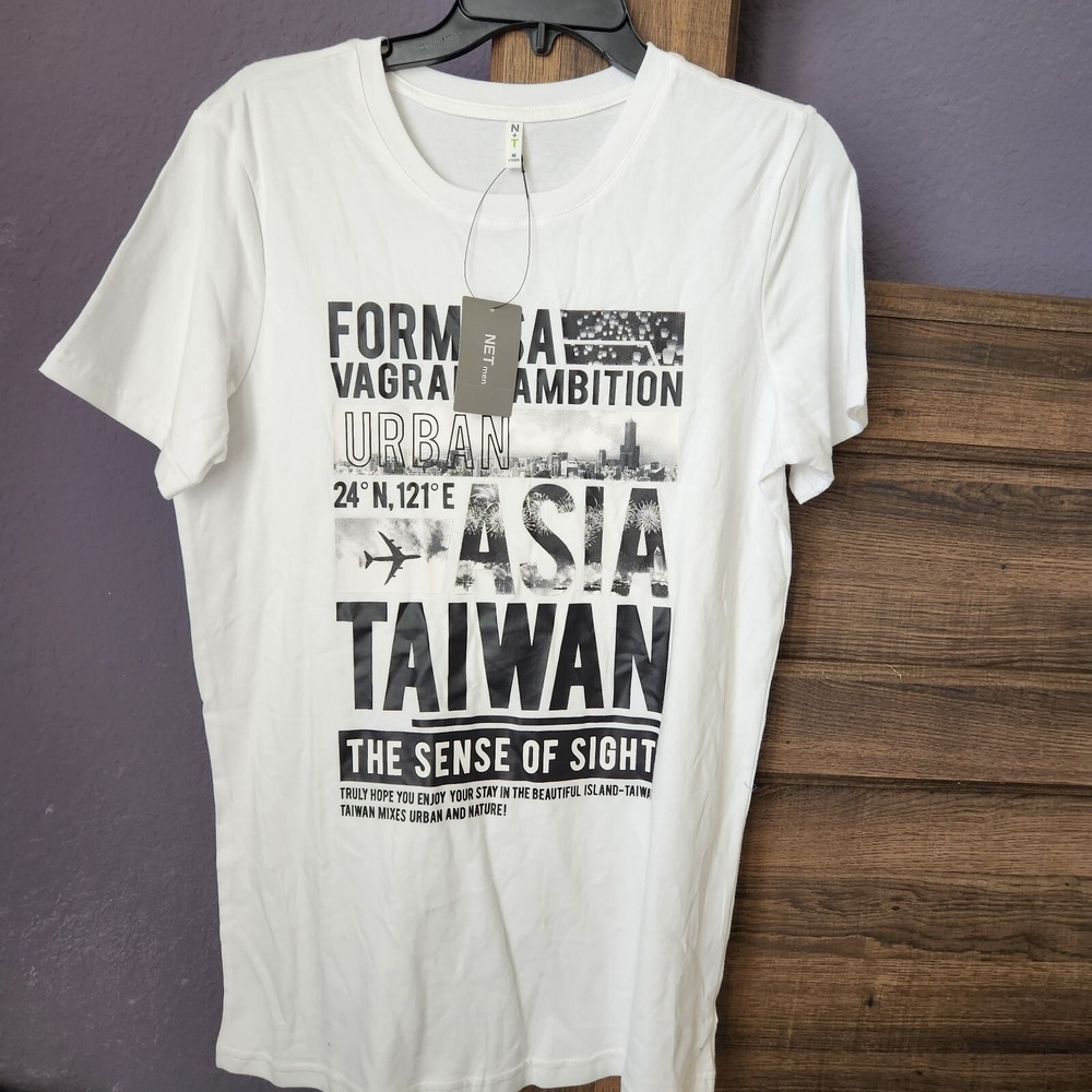 Formosa Taiwan T-shirt NET‎ White Size Large New With tag Cotton